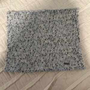 Hollister tube top. Light blue with floral print.